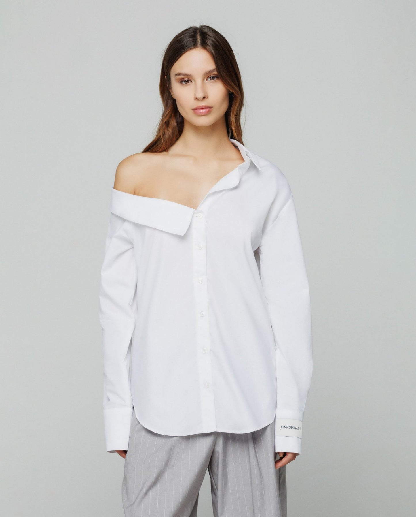 Camicia collo asimmetrico