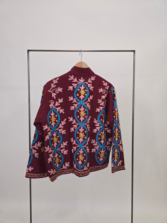 Suzani in cotone ricamato
