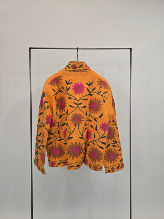 Suzani in cotone ricamato