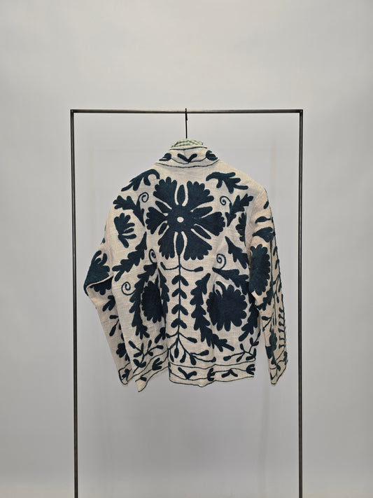 Suzani in cotone ricamato
