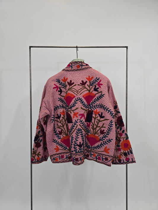 Suzani in cotone ricamato