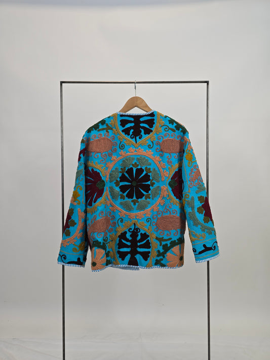 Suzani in cotone ricamato