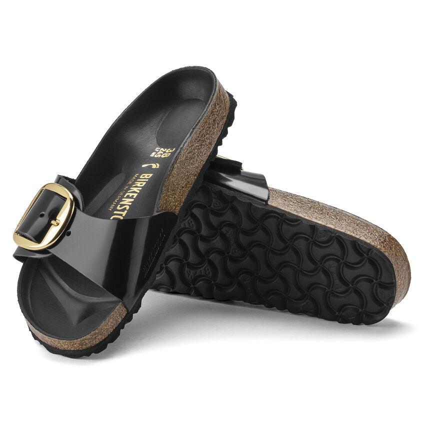 BIRKENSTOCK - MADRID BIG BUKLE SHINE BLACK