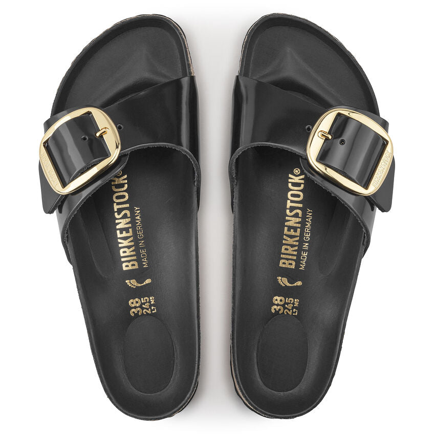 BIRKENSTOCK - MADRID BIG BUKLE SHINE BLACK