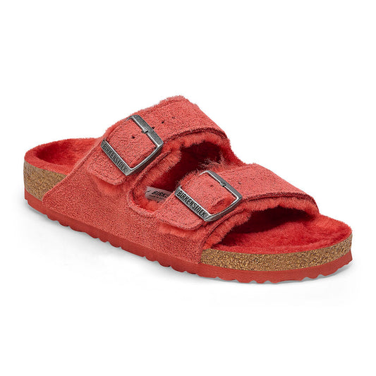 Birkenstock shearling red