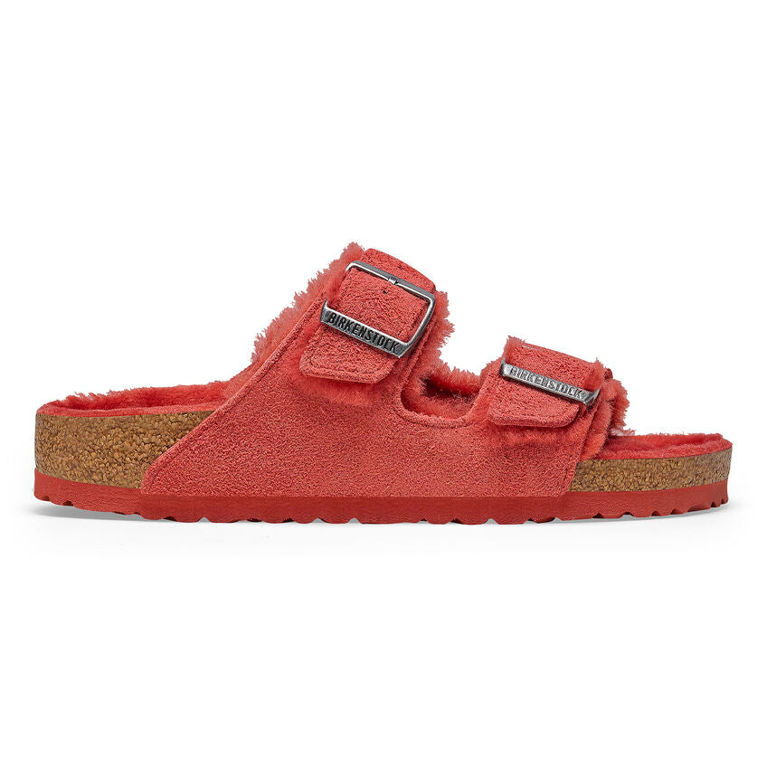 Birkenstock shearling red