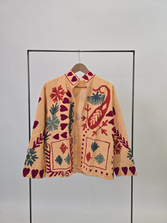 Suzani in cotone ricamato