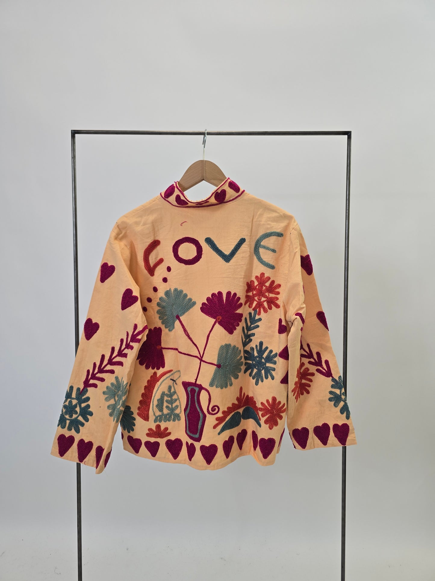 Suzani in cotone ricamato
