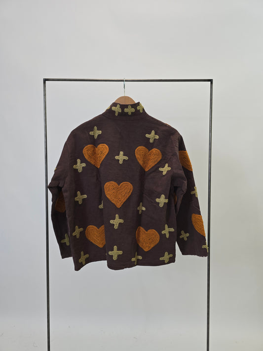 Suzani in cotone ricamato