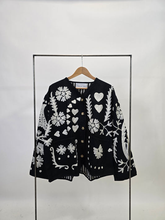 Suzani in cotone ricamato