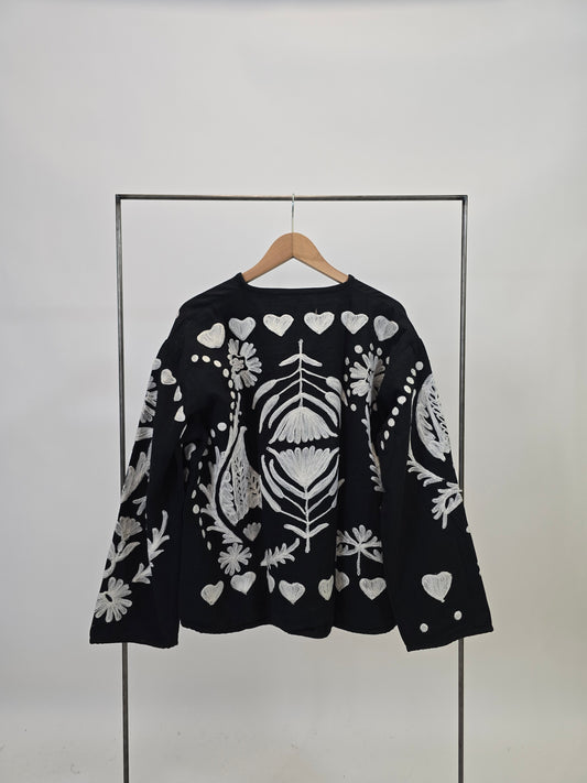 Suzani in cotone ricamato