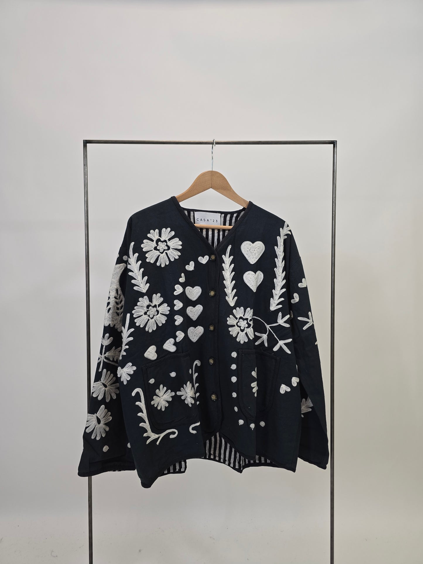 Suzani in cotone ricamato