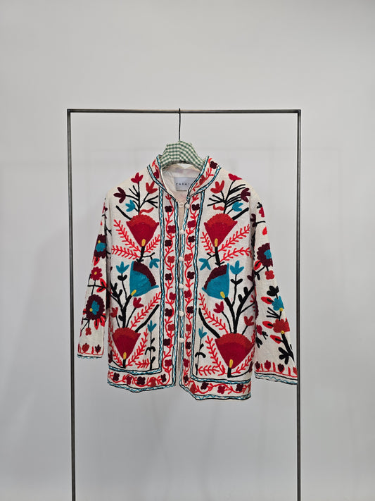 Suzani in cotone ricamato