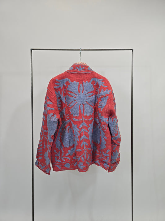 Suzani in cotone ricamato