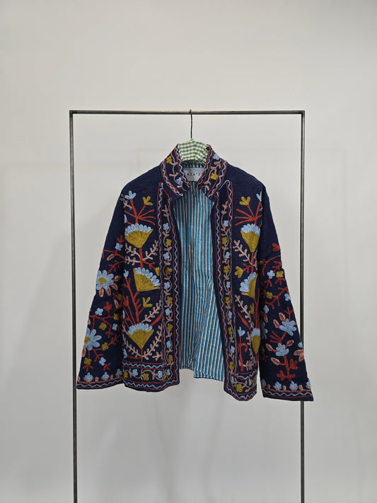 Suzani in cotone ricamato