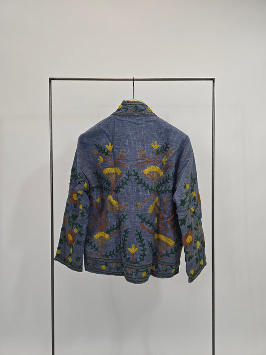 Suzani in cotone ricamato