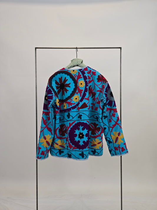 Suzani in cotone ricamato