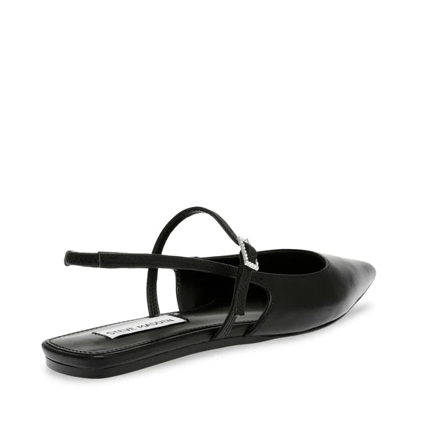 Scarpa slingback nera pelle