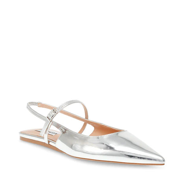 Scarpa slingback argento