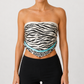 TOP Bikini Nairobi Marielle con stampa Zebrata