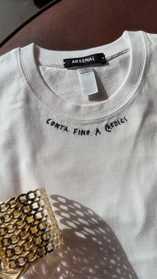 T-shirt " conta a credici "