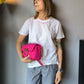 T-shirt ricamata " voglio vivere al mare "