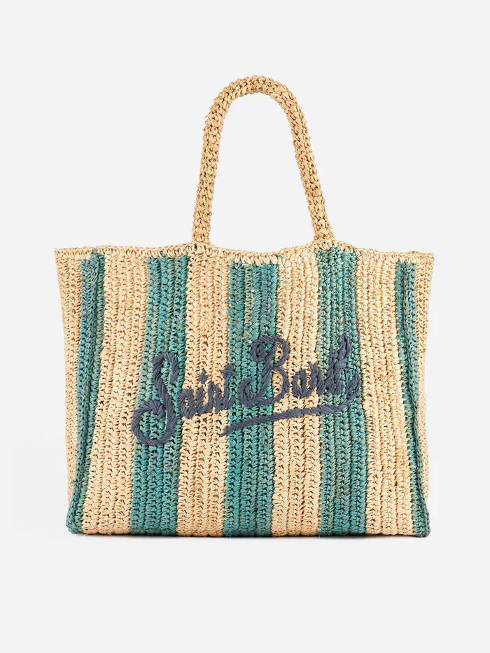 Saint Barth raffia tote