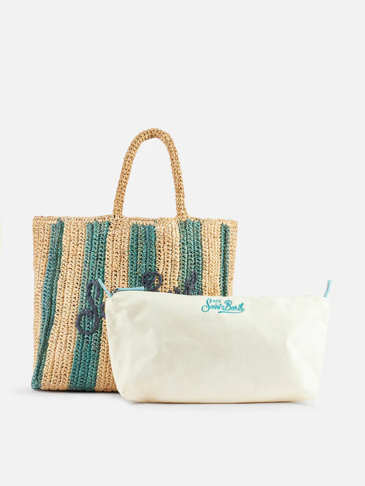 Saint Barth raffia tote