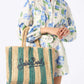 Saint Barth raffia tote