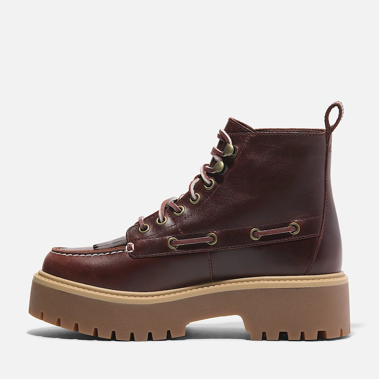 Stivale Sfrangiato con Plateau Stone Street Bordeaux
