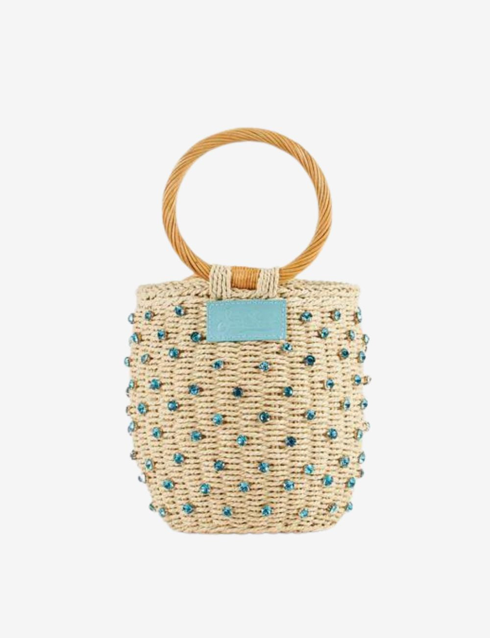 Saint barth borsa secchiello rattan