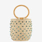 Saint barth borsa secchiello rattan