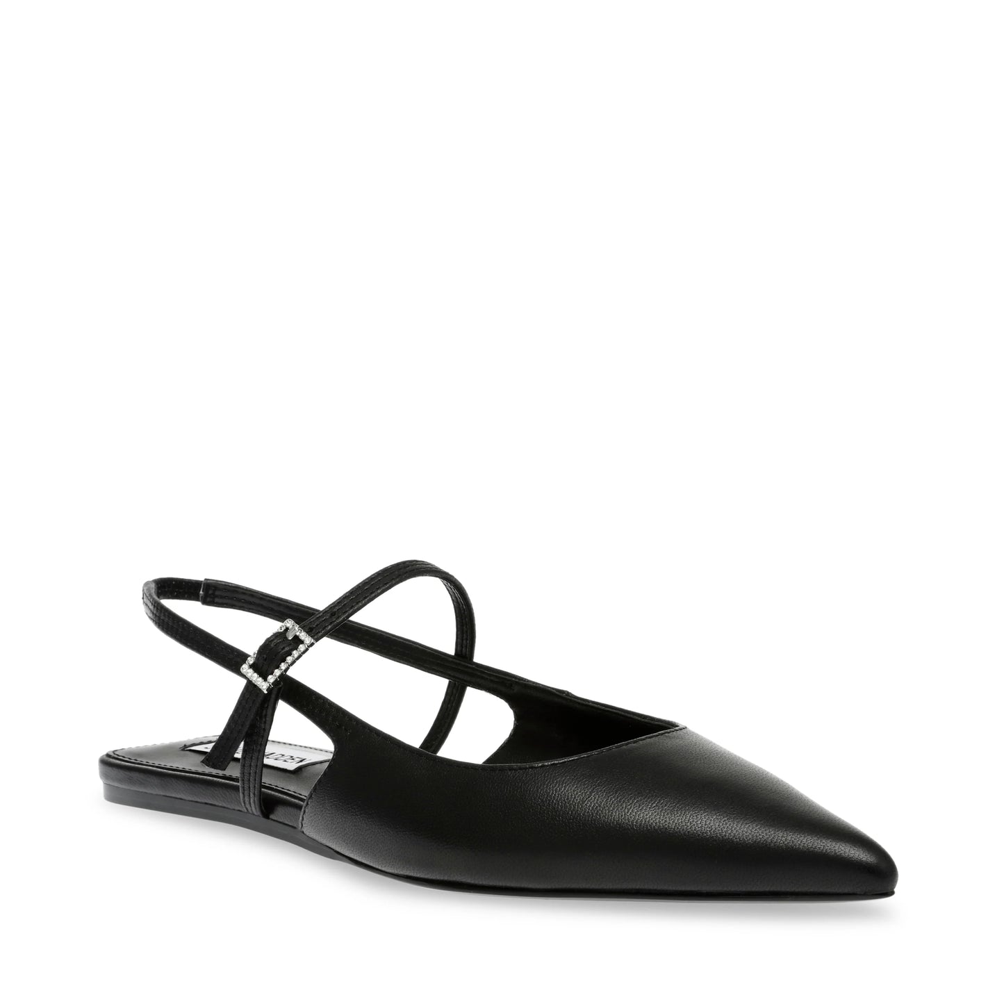 Scarpa slingback nera pelle