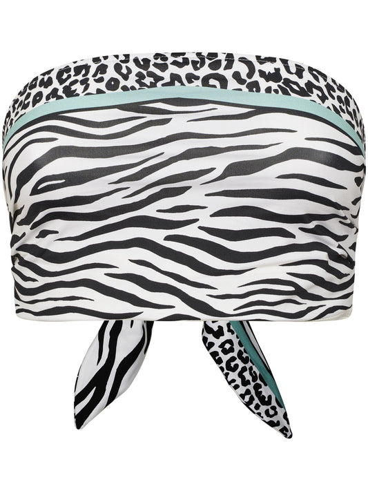 TOP Bikini Nairobi Marielle con stampa Zebrata