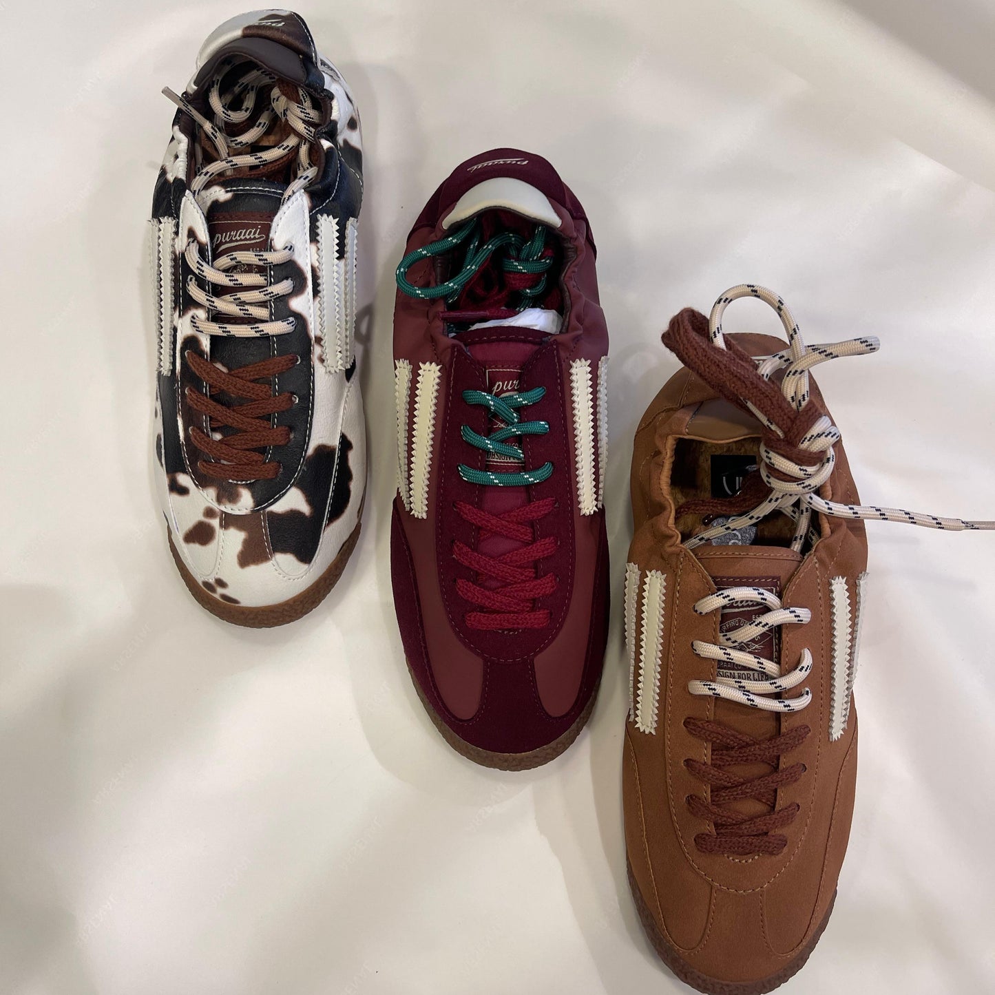 Puraai sneaker Panther cioccolato