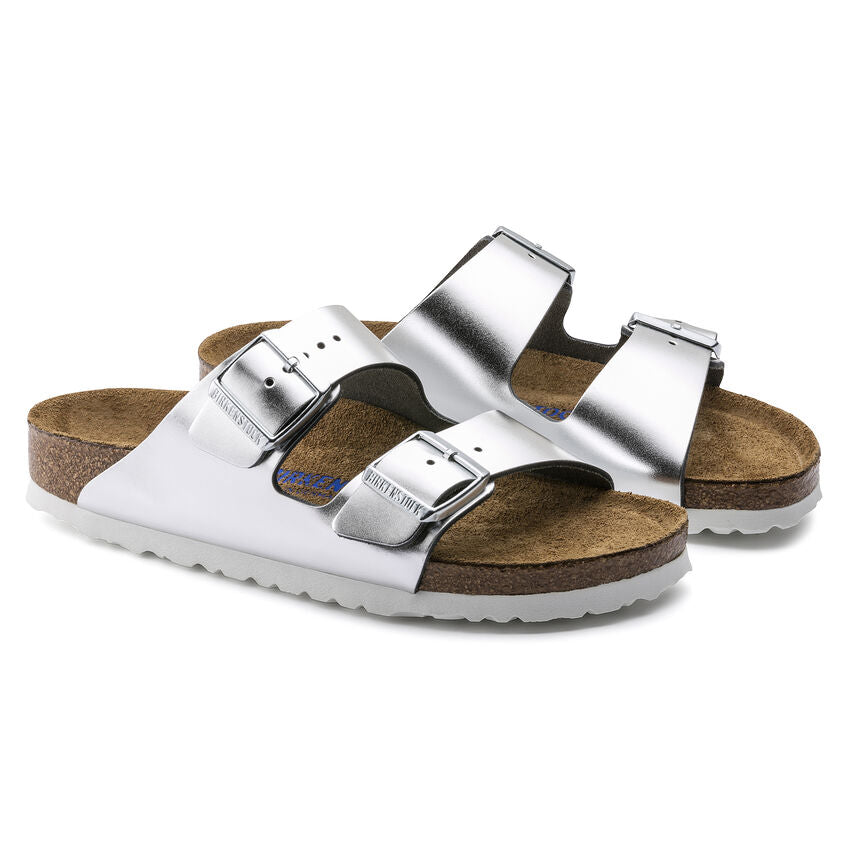 BIRKENSTOCK - ARIZONA SFB - METALLIC SILVER