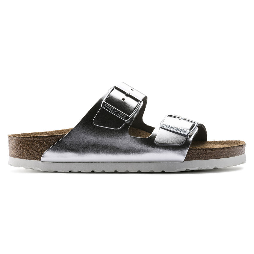 BIRKENSTOCK - ARIZONA SFB - METALLIC SILVER