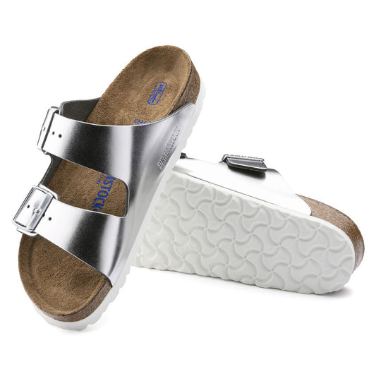 BIRKENSTOCK - ARIZONA SFB - METALLIC SILVER