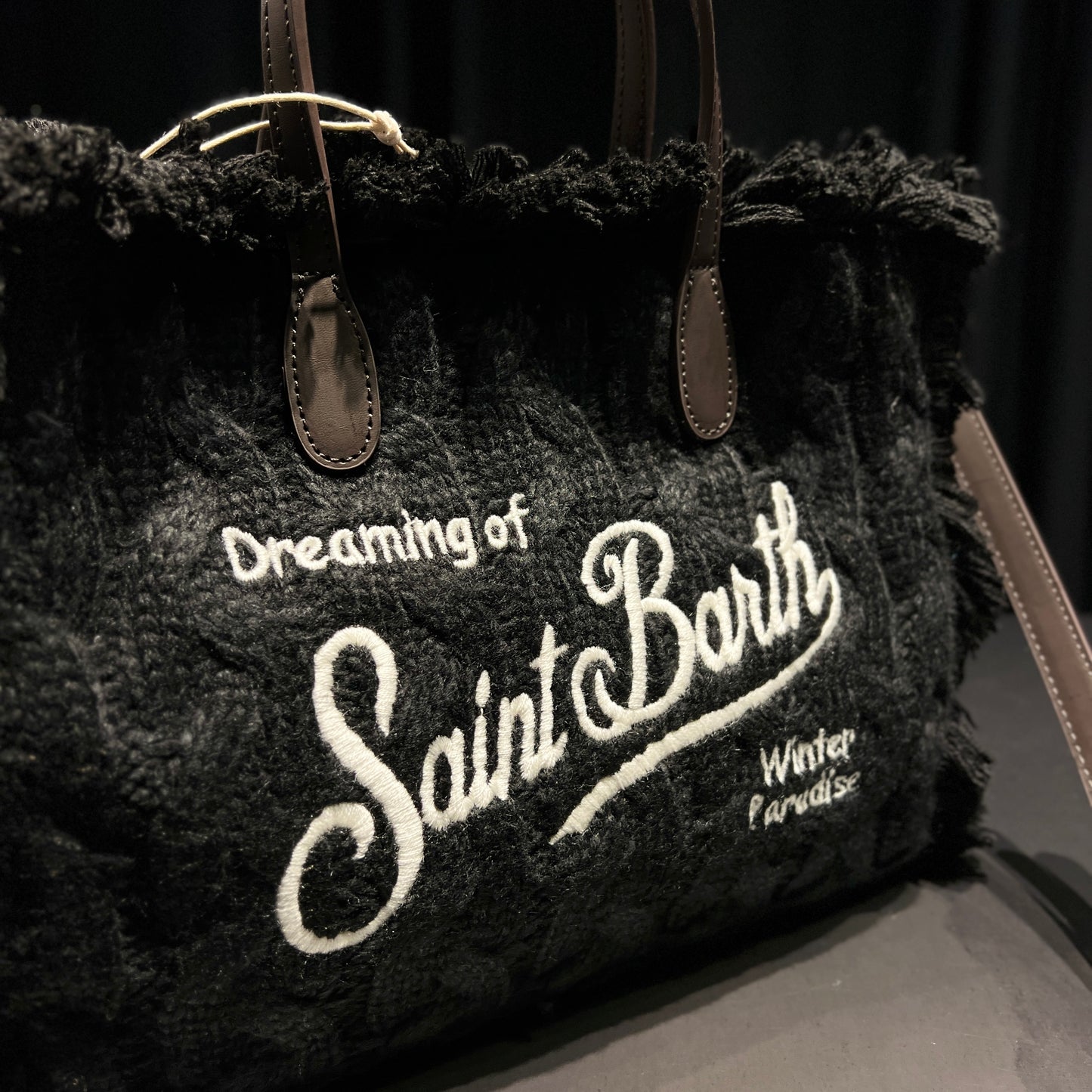 Saint Barth borsa in lana tricot