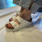 birkenstock arizona grooved bianco