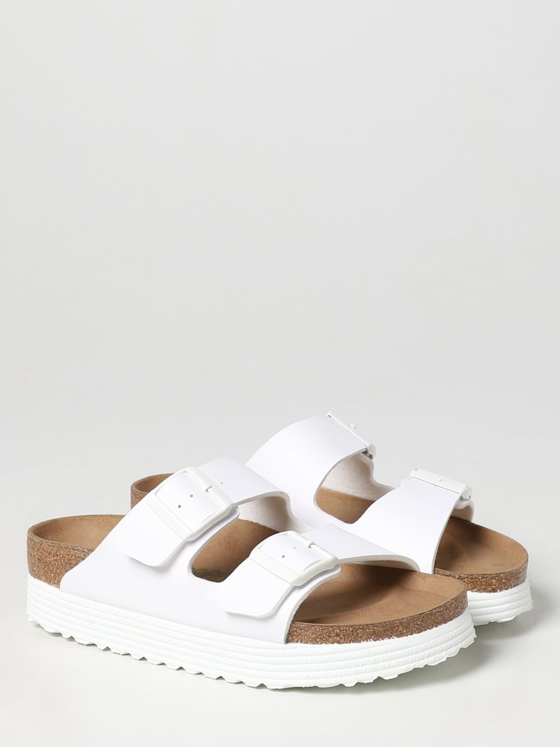 birkenstock arizona grooved bianco